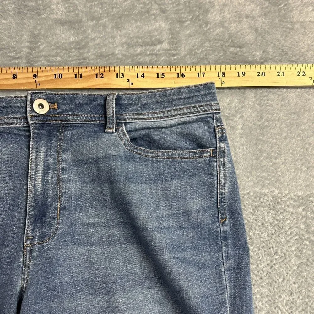 J. Jill Denim Womens Jeans Authentic Fit Slim Ankle Sz. 12 Mid Rise Stretch